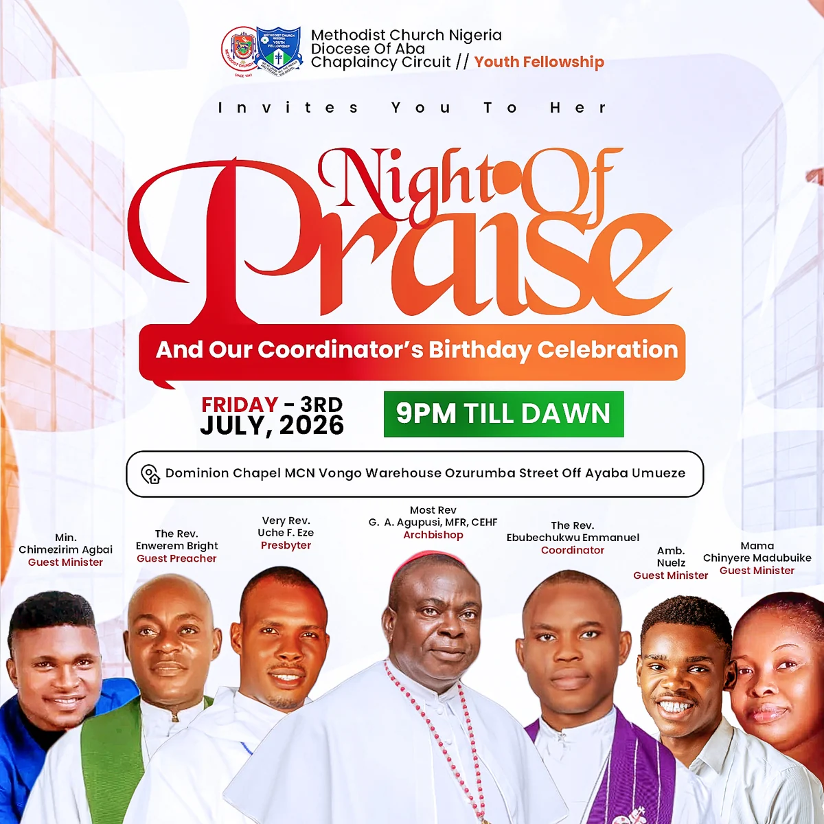 Night of Praise poster