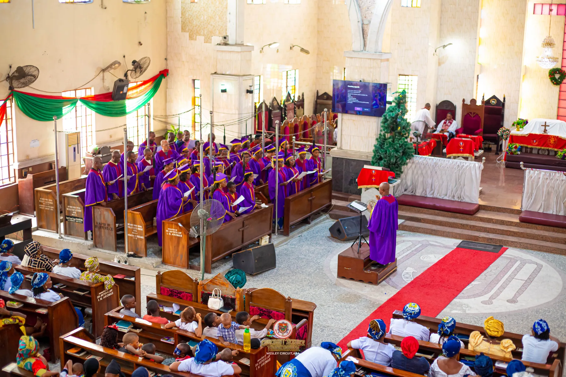 Worship at Methodist Church Nigeria, Aba Diocese